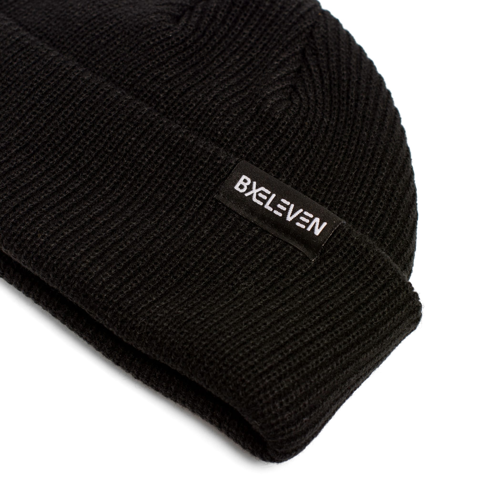 BXELEVEN Fisherman Beanie — Midnight Black — view 2